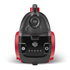 Karaca Vantuz Action Force X10 Toz Torbasız Elektrikli Süpürge Cherry Red