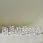 Karaca Bubble 6'lı Kahve Yanı Bardağı Şeffaf 90 ml