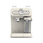 Karaca Vintage Craft Süt Hazneli Espresso, Latte ve Capuccino Makinesi Cream