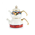 Karaca Amalfi Emaye Çaydanlık Takımı