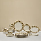 Karaca Forever Bone Orlando 26 Parça 6 Kişilik Kahvaltı Takımı