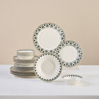 Karaca Forever Bone Samatya 24 Parça 6 Kişilik Yemek Takımı