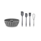 Karaca Cake Pro and Pastry 5 Parça Kek Kalıbı ve Pasta Hazırlık Seti