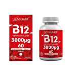 Senkavit B12 3000 Mcg Dil altı (Sublıngual) 60 tablet Çilek Aromalı