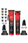 Supreme Trimmer Kırmızı 2Spee Trimmer & Clipper Tıraş Makinesi – LCD Göstergeli, Ultra Sessiz