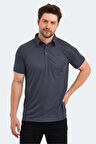 Slazenger SLOAN Erkek Polo Yaka Koyu Gri Tişört