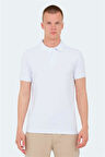 Slazenger VALE KTN Erkek Polo Yaka Beyaz Tişört