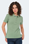 Slazenger VERA I Kadın Polo Yaka Açık Yeşil Tişört