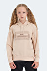 Slazenger LAYO Çocuk Kapüşonlu Camel Sweatshirt