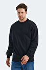 Slazenger VADIK Oversize Erkek  Siyah Sweatshirt
