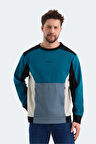 Slazenger VITALI Erkek  Petrol Sweatshirt
