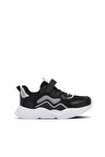 Slazenger PESO I Çocuk Cırt Cırtlı Siyah Sneaker