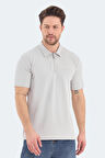 Slazenger BARRIER Erkek Polo Yaka Gri Tişört