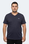 Slazenger RIVALDO JMB Erkek Büyük Beden Lacivert Tişört