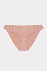 Somon Volanlı Tek Alt Bikini