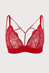 Kırmızı Alanis Dantelli Üçgen Sütyen