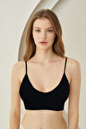 Siyah Drop Seamless Sütyen