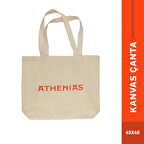 ATHENIAS Kanvas Kumaş Çanta Plaj ve Çok Amaçlı