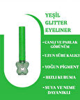 MOV Glitter Eyeliner Yeşil – Işıltılı Yeşil Kalem Eyeliner – Suya / Tere Dayanıklı & Kalıcı Parlak Etki