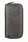 Damy Hakiki Deri RFID Korumalı Telefon Bölmeli El Portföyü 833 - Antrasit