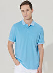 Altınyıldız Classics Mavi - Beyaz Erkek Polo T-Shirt 4A9000000004