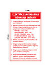 Lucena Metal Elektrik Yangınlarına Müdahale Talimatı 15 Cm x 20 Cm Uyarı Levhası Yönlendirme Tabelası