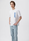 Mavi Jeans Baskılı Beyaz Tişört 0611745-620