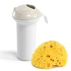 OkBaby Splash Bebek Duşu / K. Beyaz & İnce Dokulu Doğal Banyo Süngeri No.14