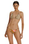 Zeki Meliora Desenli Üçgen Bikini Takımı
