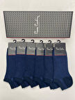PİERRE CARDİN Pamuk 6'lı  Erkek Patik Çorabı 3032-PC LACİVERT 3032-6