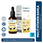 OneVet Multi Vitamin Damla Kedi ve Köpekler İçin Kemik ve Kas Güçlendirici Vitamin Takviyesi 50 ml