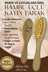 Bebek ve Çocuklara Özel Bambu Uçlu Kayın Tarak - Doğal Dokunuş, Hassas Bakım Sunar Özel Seri Üretim