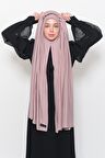 Hazır Pratik Geçmeli Lüks Organik Düz Penye Şal Eşit Hizalı