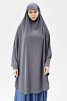 Kadın Tesettür Medine İpeği Çarşaf Üstü Peçeli Sufle Hijab
