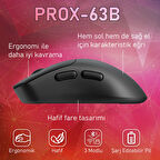 Gameagle PROX-63B Ultra Hafif Kablosuz 3 Mode Oyuncu Gaming Optik Mouse (Siyah)