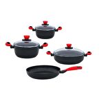 LEGGNO CLR2325SET07RD COLORGY 7 PARÇA SET KIRMIZI