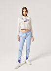 Ellesse Kırık Beyaz Kadın Kapüşonlu Sweatshirt F018-OF