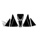 Gp Kompozit Tank Pad Seti Siyah Honda Sh 125 2024