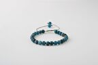 Mavi Apatit 6mm Merdiven Kapama Doğal Taş Bileklik