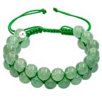 Yeşil Aventurin 8mm Çift Sıra Makrome Doğal Taş Bileklik