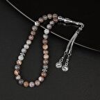 Botswana Akiği Doğal Taş Tesbih 33lük - 8mm