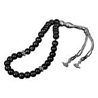 Siyah Göz Akik Doğal Taş Tesbih 33lük - 8mm