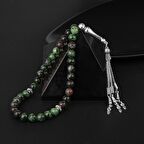 Anyolit Doğal Taş Tesbih 33lük - 8mm