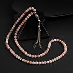 Opal Pembe Doğal Taş Tesbih 99luk - 6mm
