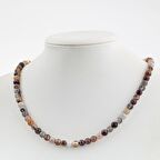 Botswana Akiği 6 mm Dizi Doğal Taş Kolye