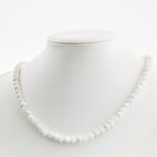 Ay Taşı 6 mm Dizi Doğal Taş Kolye