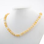 Aragonit 8 mm Dizi Doğal Taş Kolye