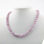 Kunzit 8 mm Dizi Doğal Taş Kolye