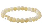 Aragonit 6mm Doğal Taş Bileklik