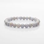 Kalsedon 6mm Doğal Taş Bileklik